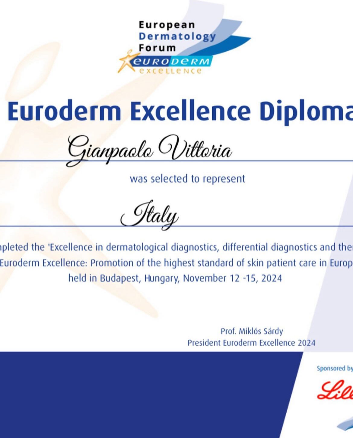 Euroderme Excellence Diploma